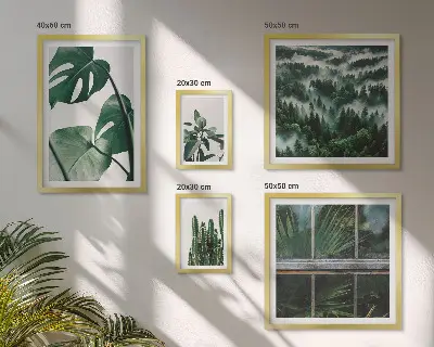 Növényi inspirációk a trópusokról prémium keretezett kép válogatás
