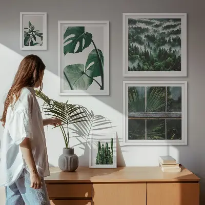 Növényi inspirációk a trópusokról prémium keretezett kép válogatás