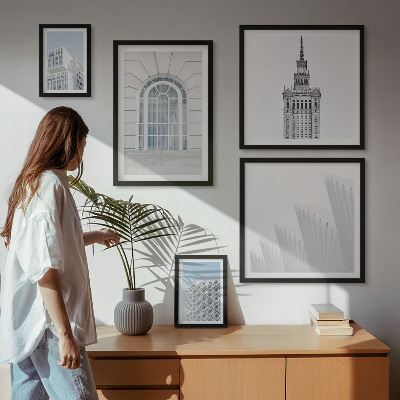 Képkészlet nappaliba Modern építészeti minimalizmus