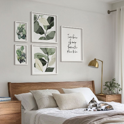 Képkészlet nappaliba Modern növényi inspirációk