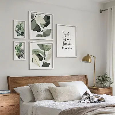 Modern növényi inspirációk képkészlet nappaliba