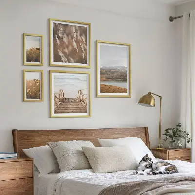 A tóvidék természeti tájai prémium keretezett kép válogatás