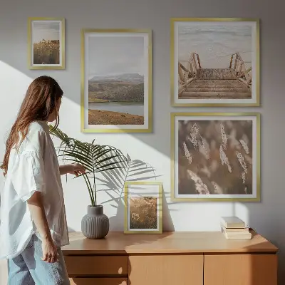 A tóvidék természeti tájai prémium keretezett kép válogatás
