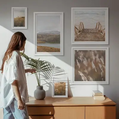 A tóvidék természeti tájai prémium keretezett kép válogatás