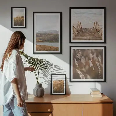 A tóvidék természeti tájai prémium keretezett kép válogatás