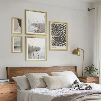 Minimalista természetművészet képkészlet nappali dekoráció