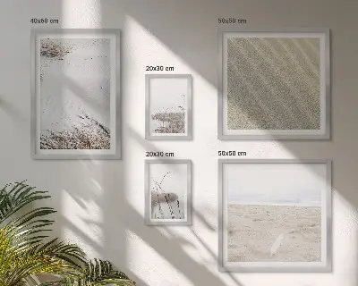 Dekorációs kép szett nappaliba minimalista tengerparti motívumokkal