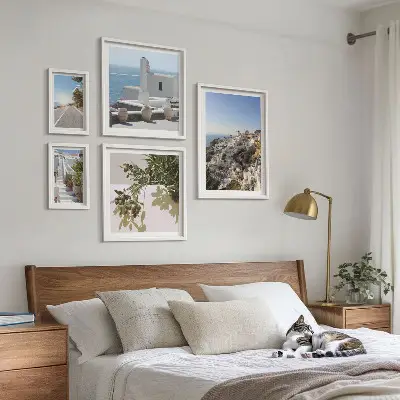 Santorini festői kilátásai képkészlet nappaliba