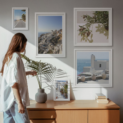 Képkészlet nappaliba Santorini festői kilátásai
