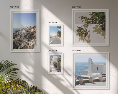 Képkészlet nappaliba Santorini festői kilátásai