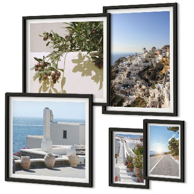 Képkészlet nappaliba Santorini festői kilátásai