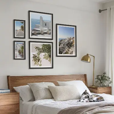 Santorini festői kilátásai képkészlet nappaliba