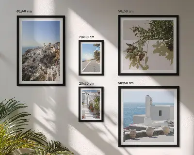 Santorini festői kilátásai képkészlet nappaliba