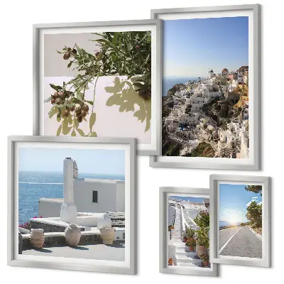 Santorini festői kilátásai képkészlet nappaliba