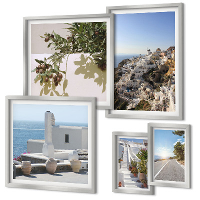 Képkészlet nappaliba Santorini festői kilátásai