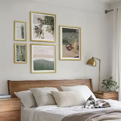 Képkészlet nappaliba nyári növények vízi relaxációja témával