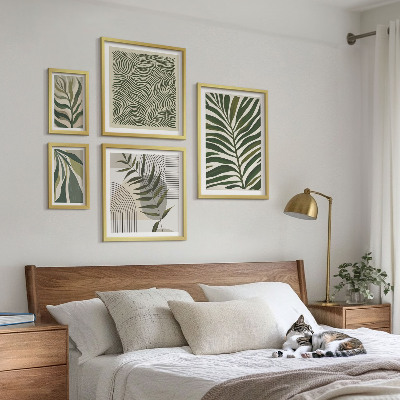 Képkészlet nappaliba Modern növényi minták