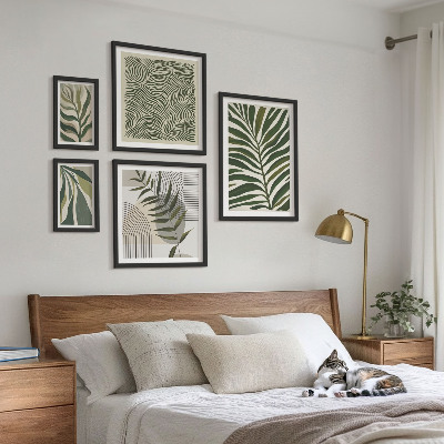 Képkészlet nappaliba Modern növényi minták