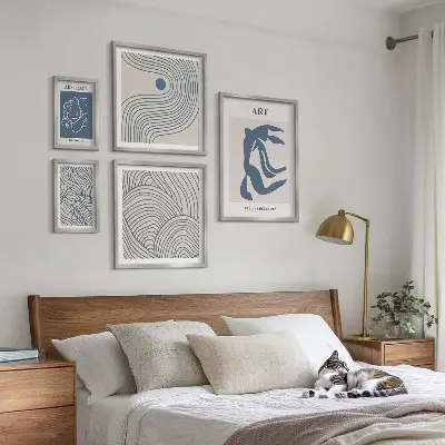 Absztrakt modern vonalak képkészlet nappaliba