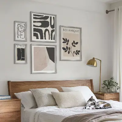 Stílusos minimalista grafika képkészlet nappaliba