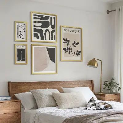 Stílusos minimalista grafika képkészlet nappaliba