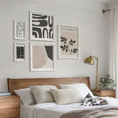 Stílusos minimalista grafika képkészlet nappaliba