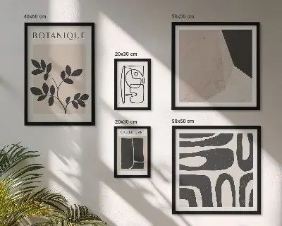 Stílusos minimalista grafika képkészlet nappaliba