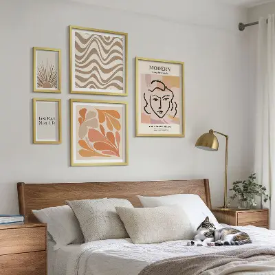 Prémium keretezett kép modern absztrakt stílusban
