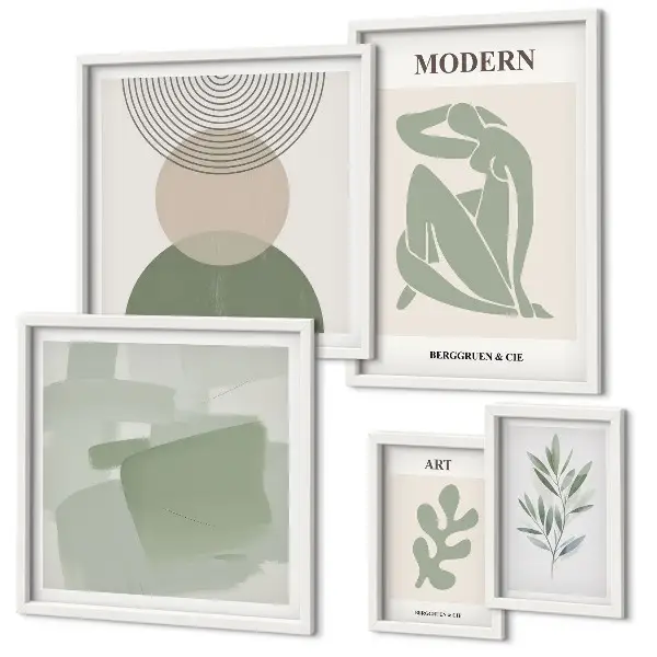 Dekorációs kép szett nappaliba modern absztrakt stílusban