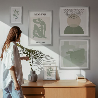Dekorációs kép készlet nappaliba Modern stílus absztrakcióval
