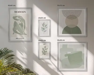 Dekorációs kép szett nappaliba modern absztrakt stílusban
