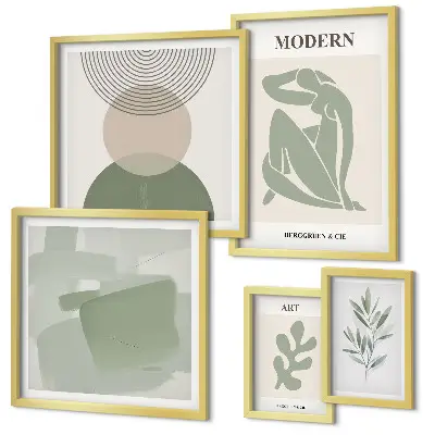 Dekorációs kép szett nappaliba modern absztrakt stílusban