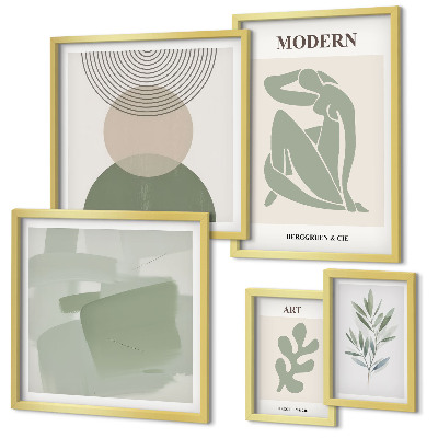 Dekorációs kép készlet nappaliba Modern stílus absztrakcióval