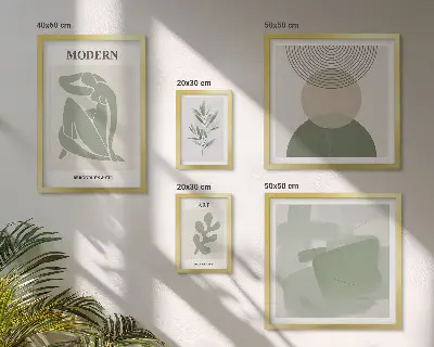 Dekorációs kép szett nappaliba modern absztrakt stílusban