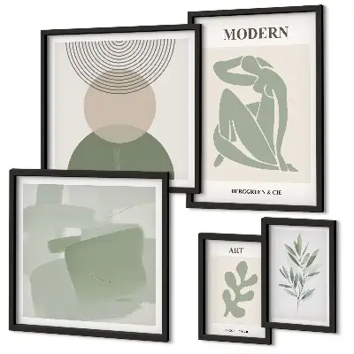 Dekorációs kép szett nappaliba modern absztrakt stílusban