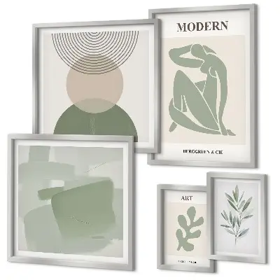 Dekorációs kép szett nappaliba modern absztrakt stílusban
