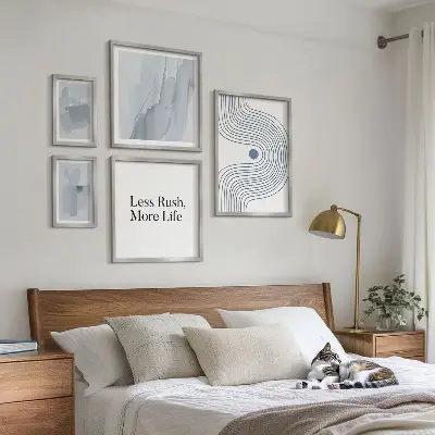 Képkészlet nappaliba modern minimalista grafikával