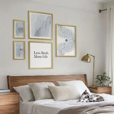 Képkészlet nappaliba modern minimalista grafikával