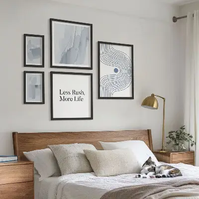 Képkészlet nappaliba modern minimalista grafikával