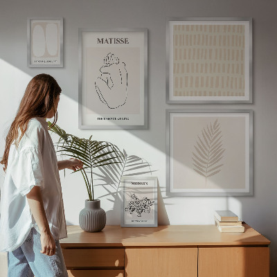 Képkészlet nappaliba Minimalista stílusú formák