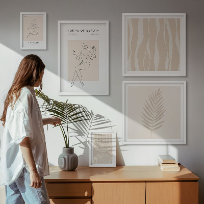 Dekorációs kép készlet nappaliba Gyönyörű minimalista motívumok