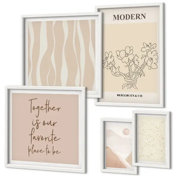 Dekorációs képkészlet modern minimalista stílusú nappali dekoráció