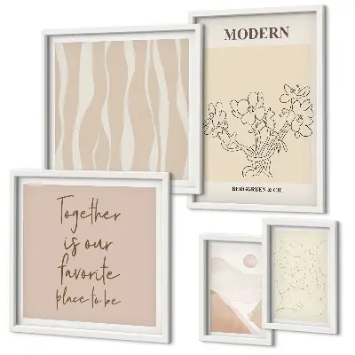 Dekorációs képkészlet modern minimalista stílusú nappali dekoráció