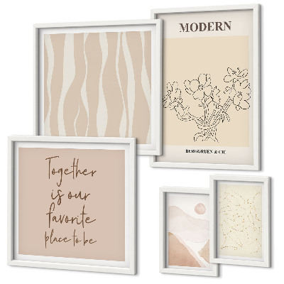 Dekorációs kép készlet nappaliba Modern minimalista stílusú szett