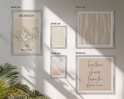 Dekorációs képkészlet modern minimalista stílusú nappali dekoráció