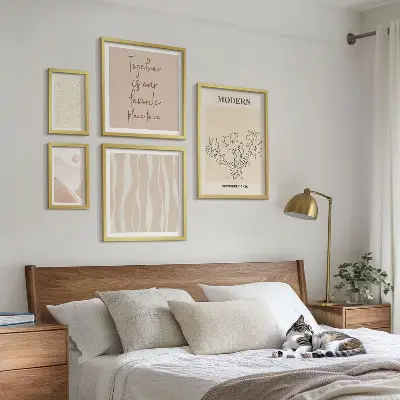Dekorációs képkészlet modern minimalista stílusú nappali dekoráció