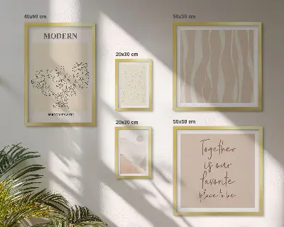 Dekorációs képkészlet modern minimalista stílusú nappali dekoráció
