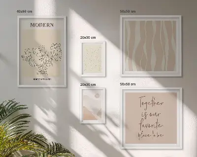 Dekorációs képkészlet modern minimalista stílusú nappali dekoráció
