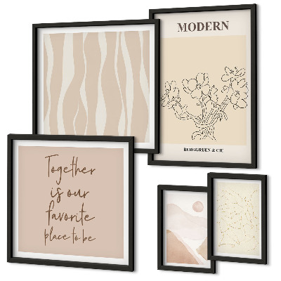 Dekorációs kép készlet nappaliba Modern minimalista stílusú szett