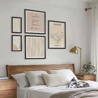 Dekorációs képkészlet modern minimalista stílusú nappali dekoráció